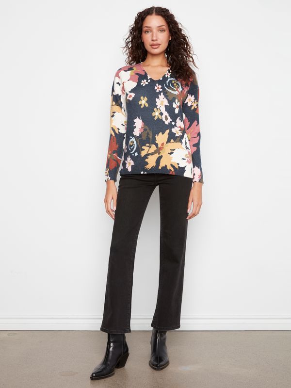 C2581DR-464A Charlie B V-Neck Sweater