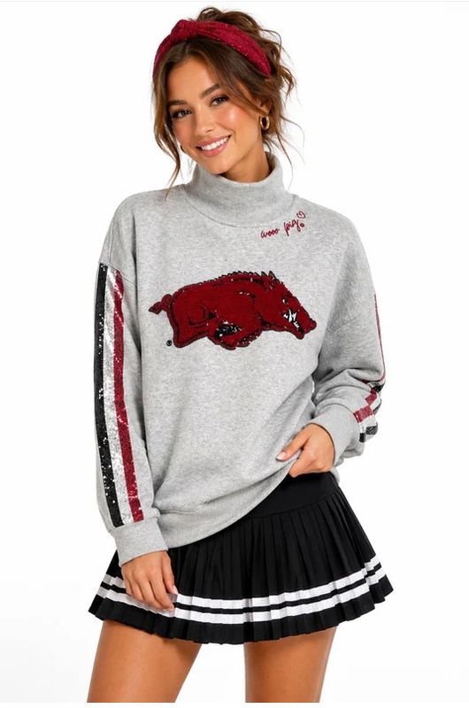 ARK1MNSSST Brianna Cannon Razorback Sweatshirt