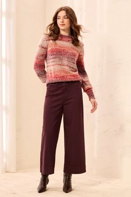 23040 Tribal Stretch High Rise Palazzo Pants
