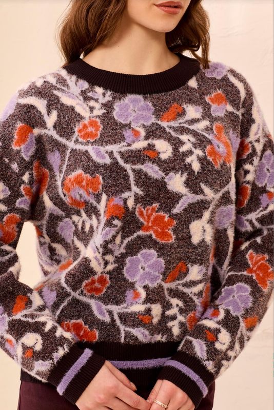 31510 Tribal Crew Neck Sweater