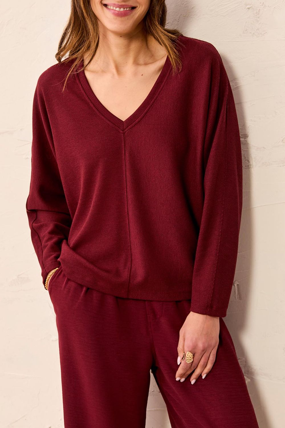 62410 Tribal V-Neck Top