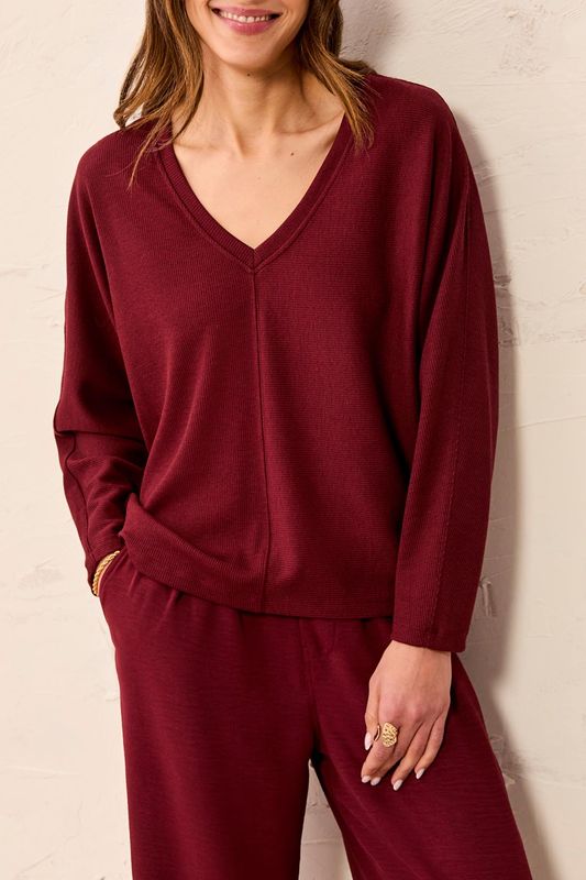 62410 Tribal V-Neck Top