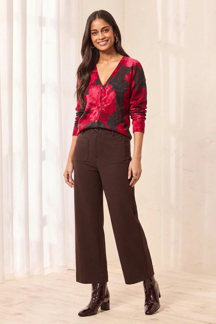 22410 Tribal Every Body Ponte Wide Leg Pants