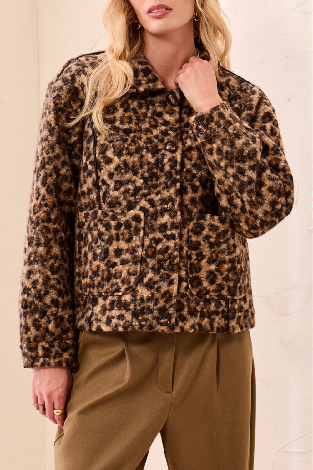 23700 Tribal Button Front Coat with Lining