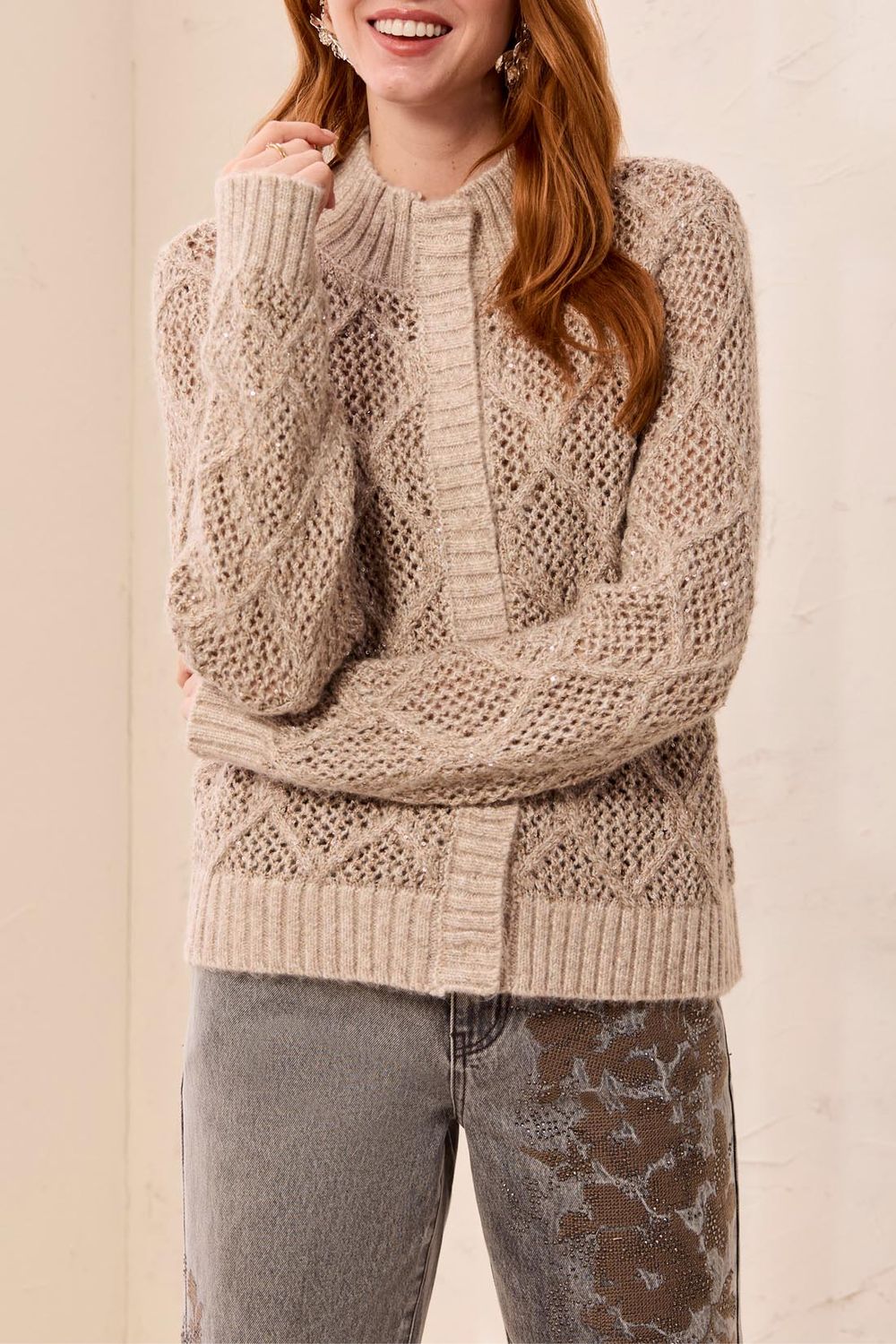 32600 Tribal Sweater Cardigan