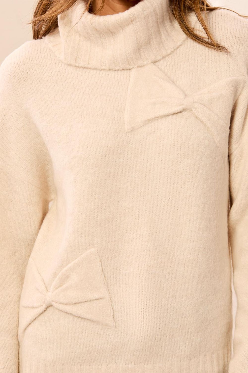63120 Tribal Bow Detail Sweater