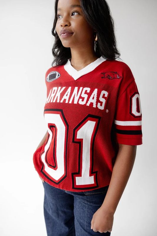 SWJ562 Gameday Social UARK Sideline Sweater Jersey