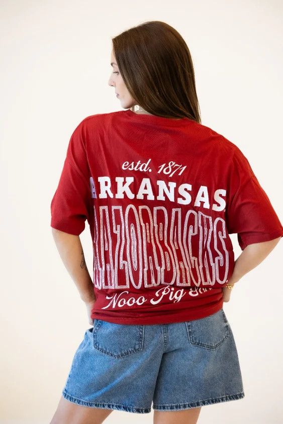 UARK10051 Gameday Social Billboard Tee