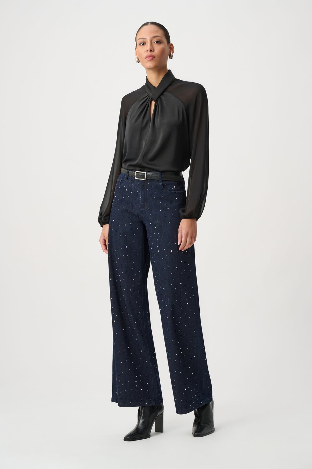254921W26 Joseph Ribkoff Rhinestone Jeans