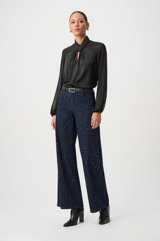 254921W26 Joseph Ribkoff Rhinestone Jeans