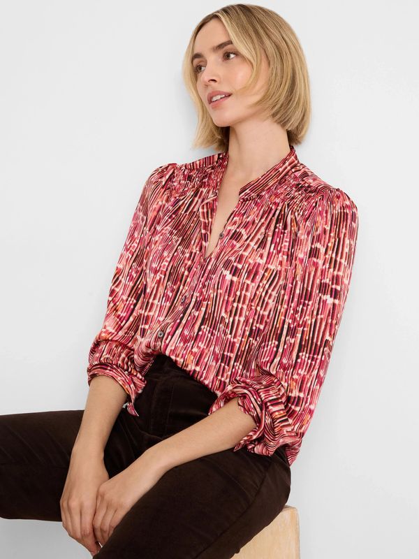 F261640 Nic + Zoe Origami Pleat Shirt