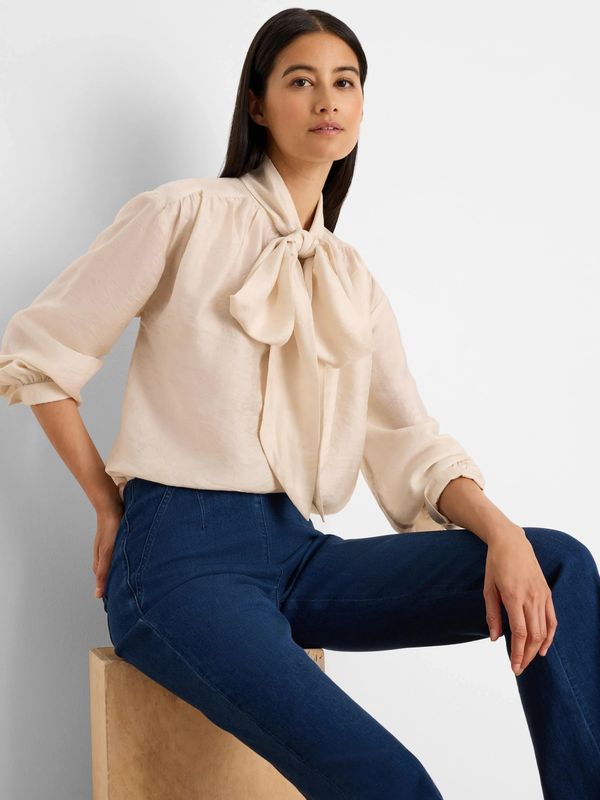 F261630 Nic + Zoe Tie Neck Top