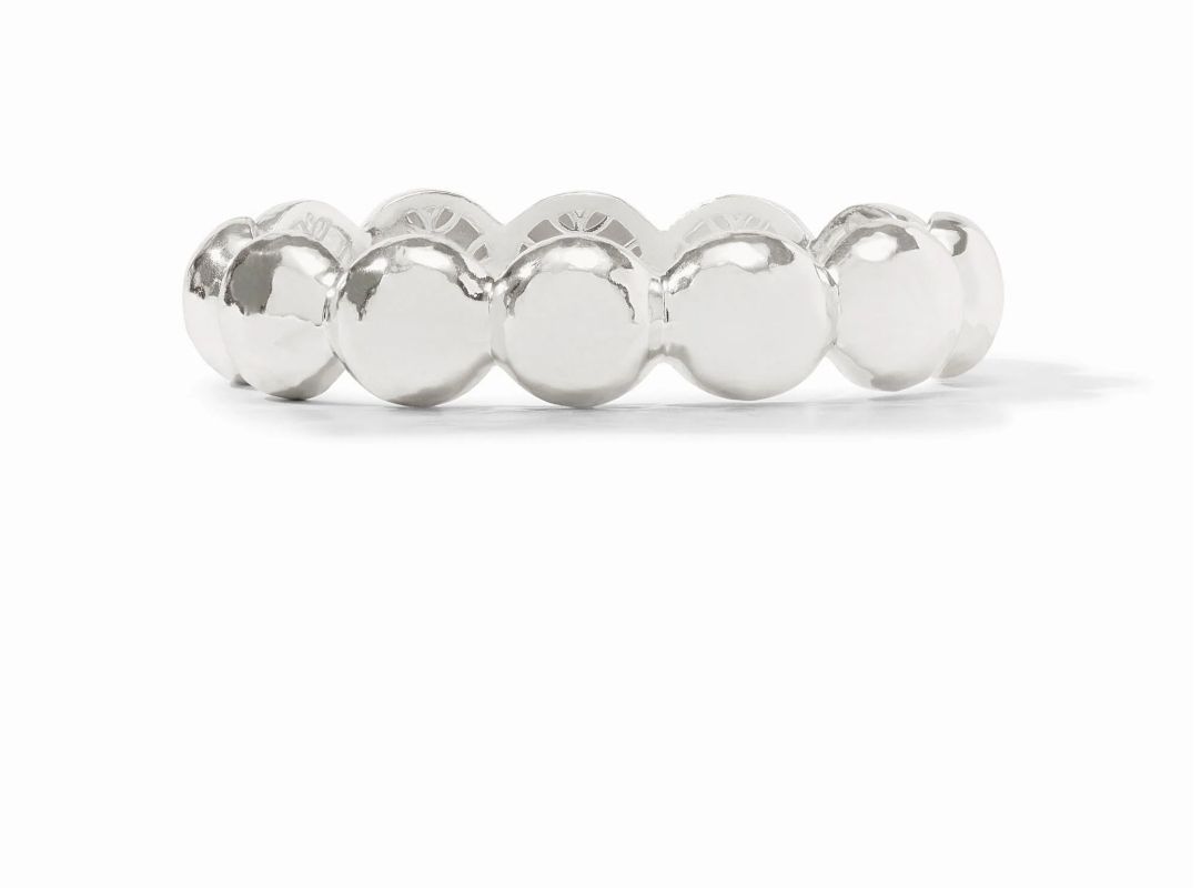 BG330G00 Julie Vos Silver Solara Nova Hinge Bangle