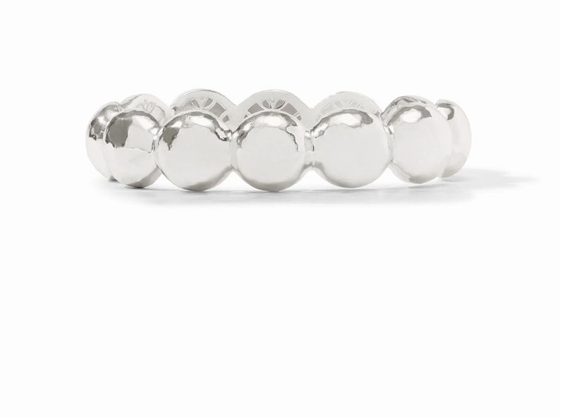 BG330G00 Julie Vos Silver Solara Nova Hinge Bangle