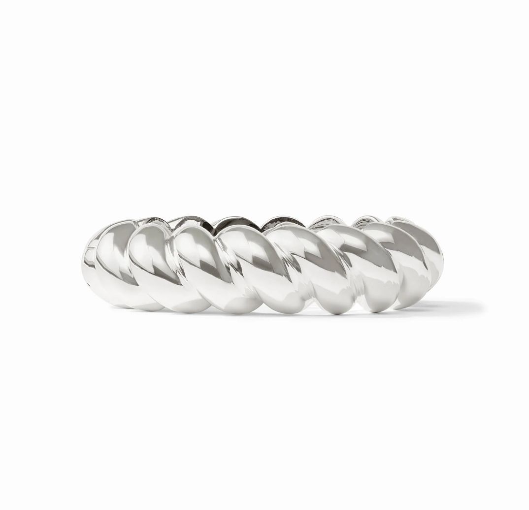BG368S00 Julie Vos Ravello Silver Statement Hinge Bracelet