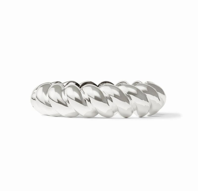 BG368S00 Julie Vos Ravello Silver Statement Hinge Bracelet