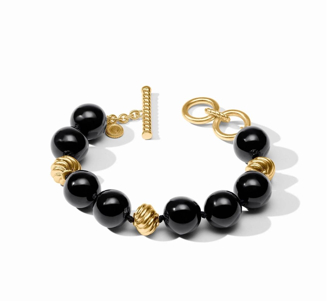 BL291GBO00 Julie Vos Ravello Bracelet-Obsidian Black