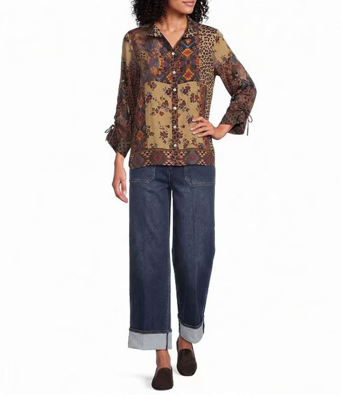 J46534BM John Mark Safari Button Front Shirt