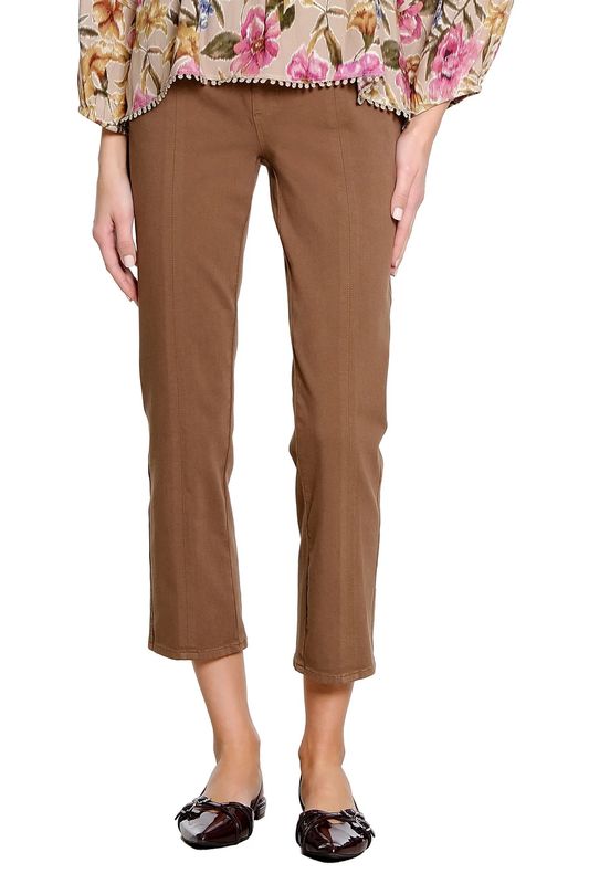T36105PM Tru Luxe Pull On Straight Leg Ankle Jean