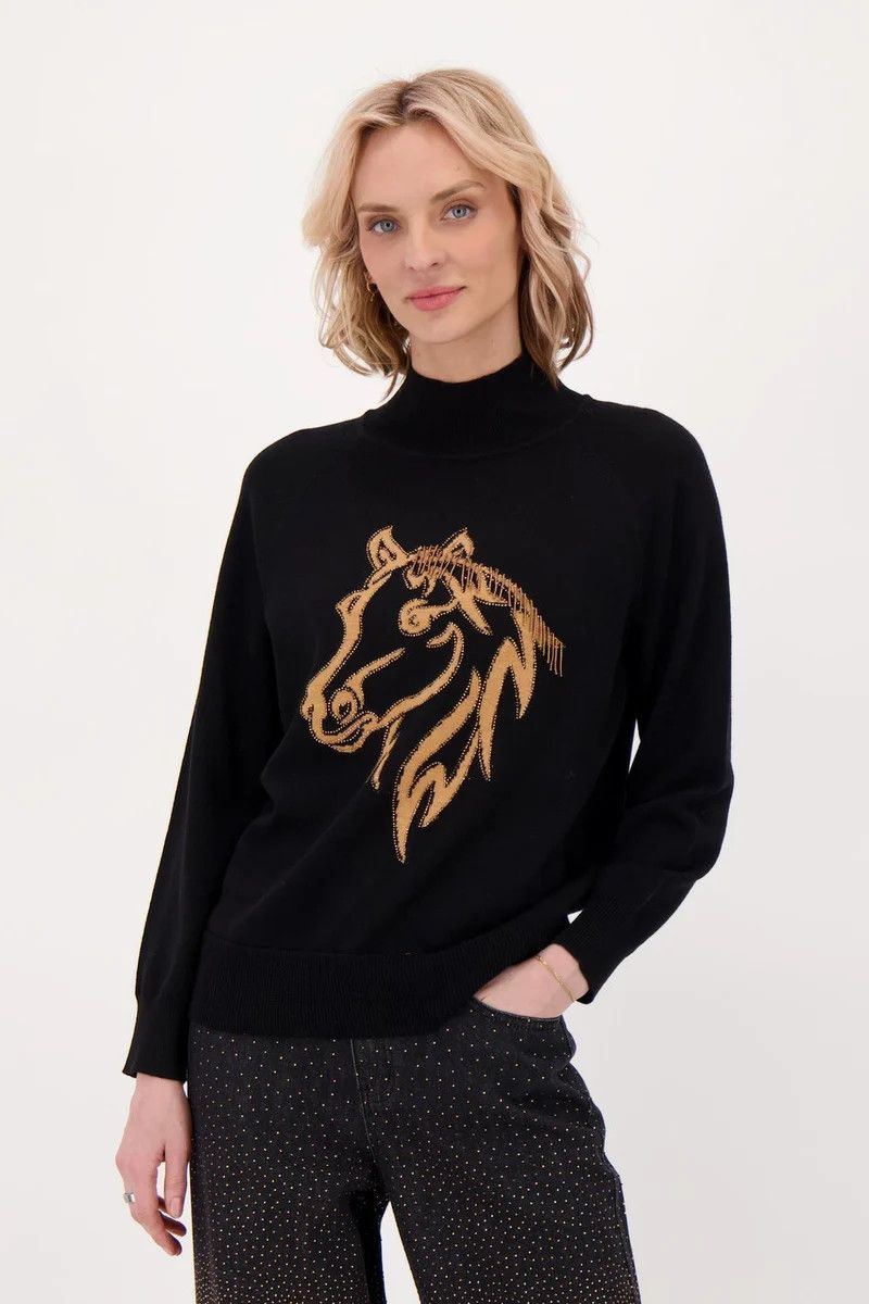 426152 Spanner Beaded Mane Horse Sweater