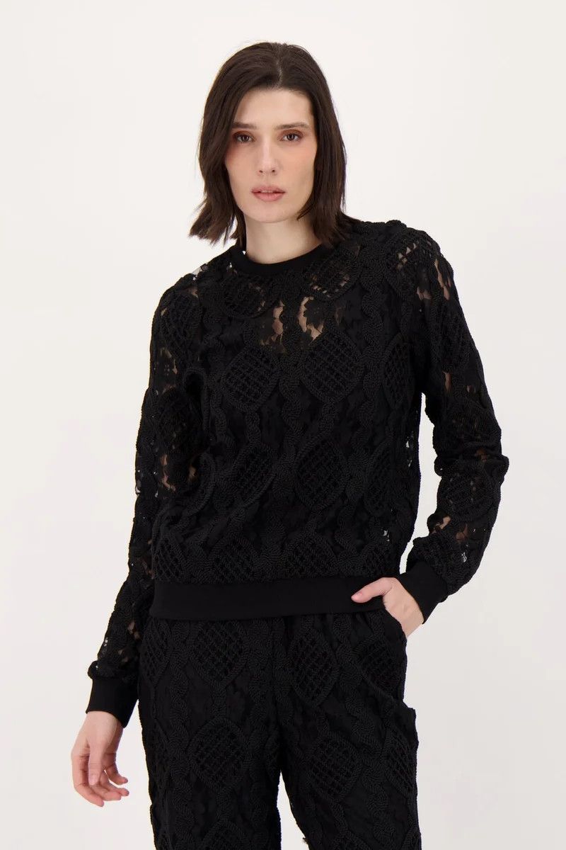 426356 Spanner Knitted Lace Top