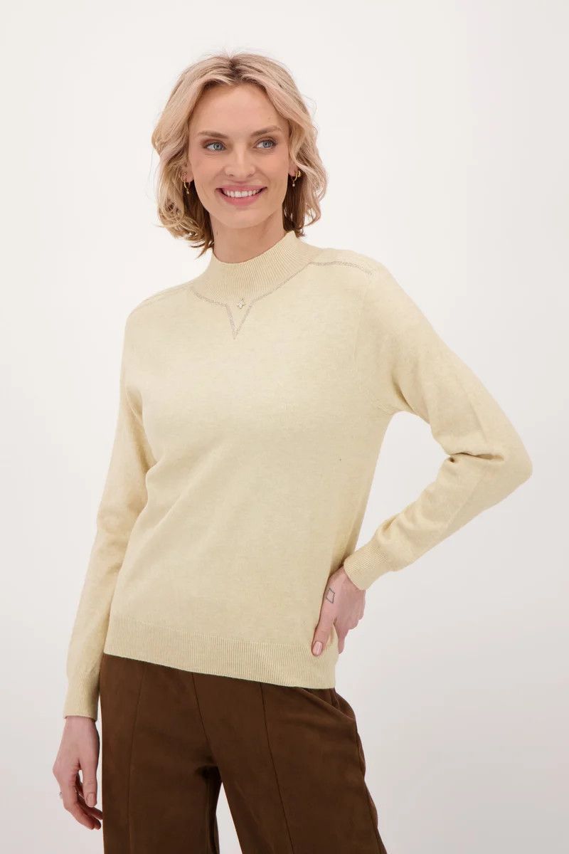 426322 Spanner Mock Neck Sweater
