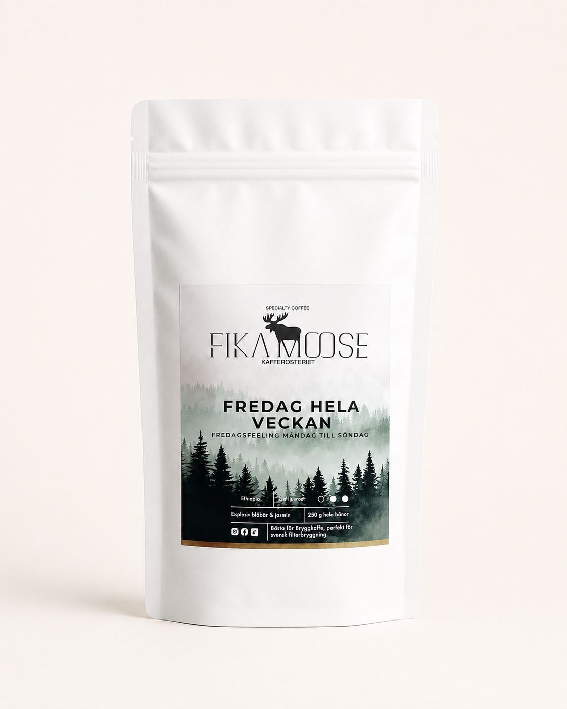 Fika Moose Fredag Hela Veckan Kaffe 250G