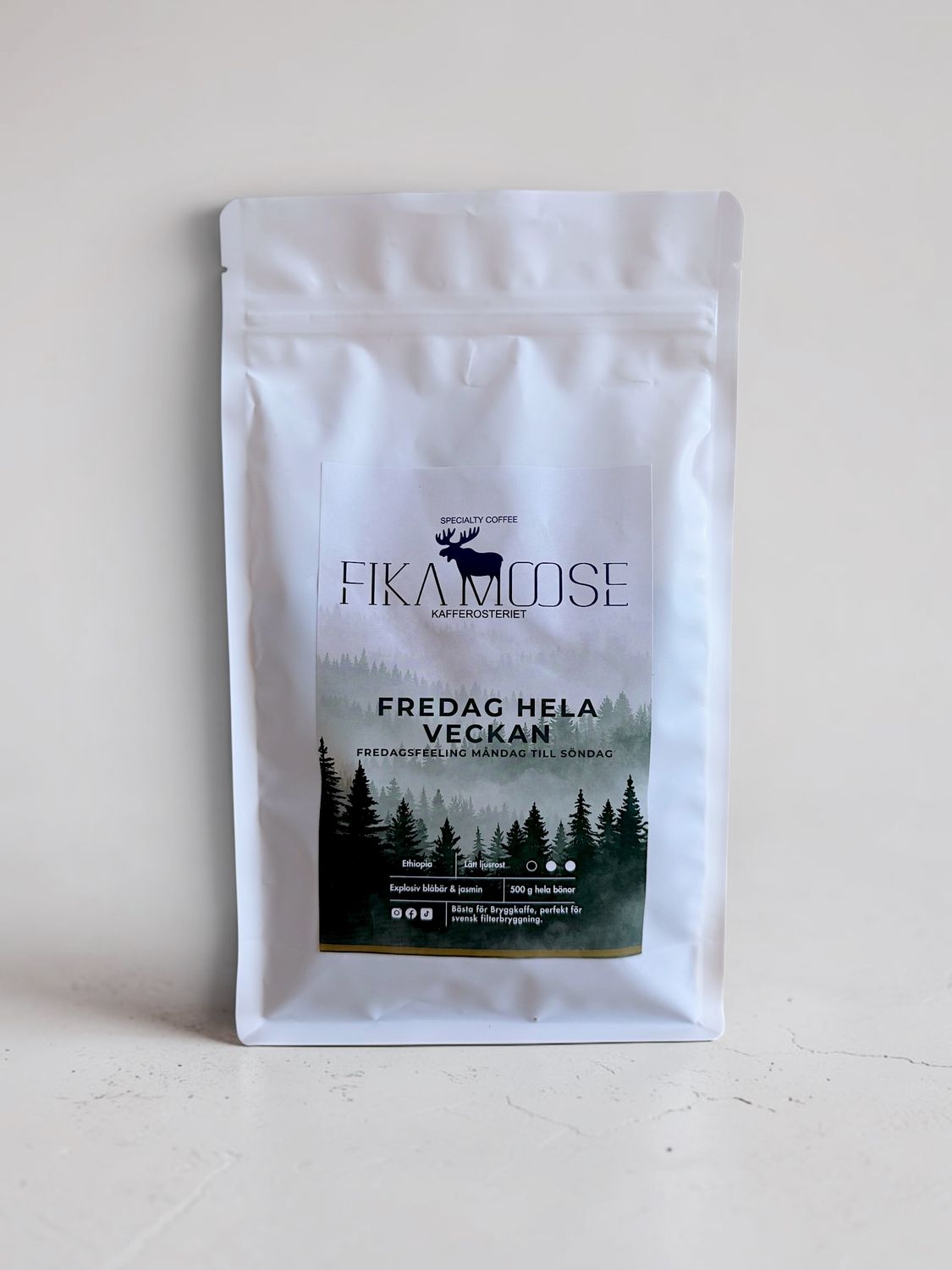 Fika Moose Fredag Hela Veckan Kaffe 500G
