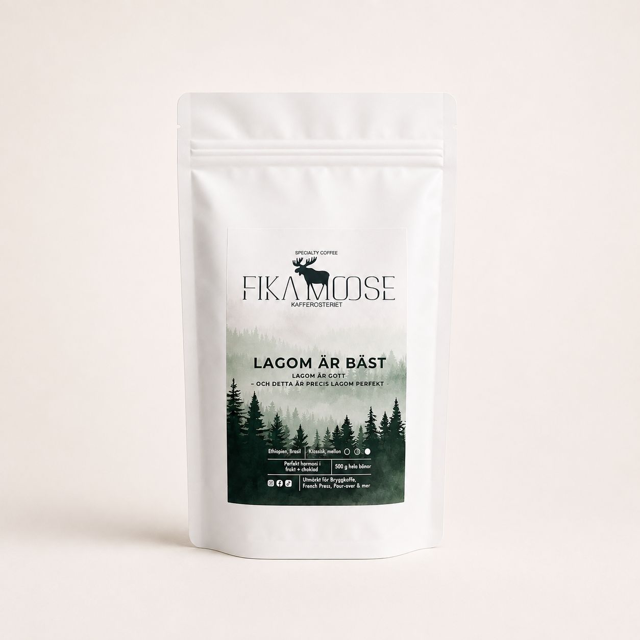 Fika Moose Lagom är Bäst Kaffe 500g