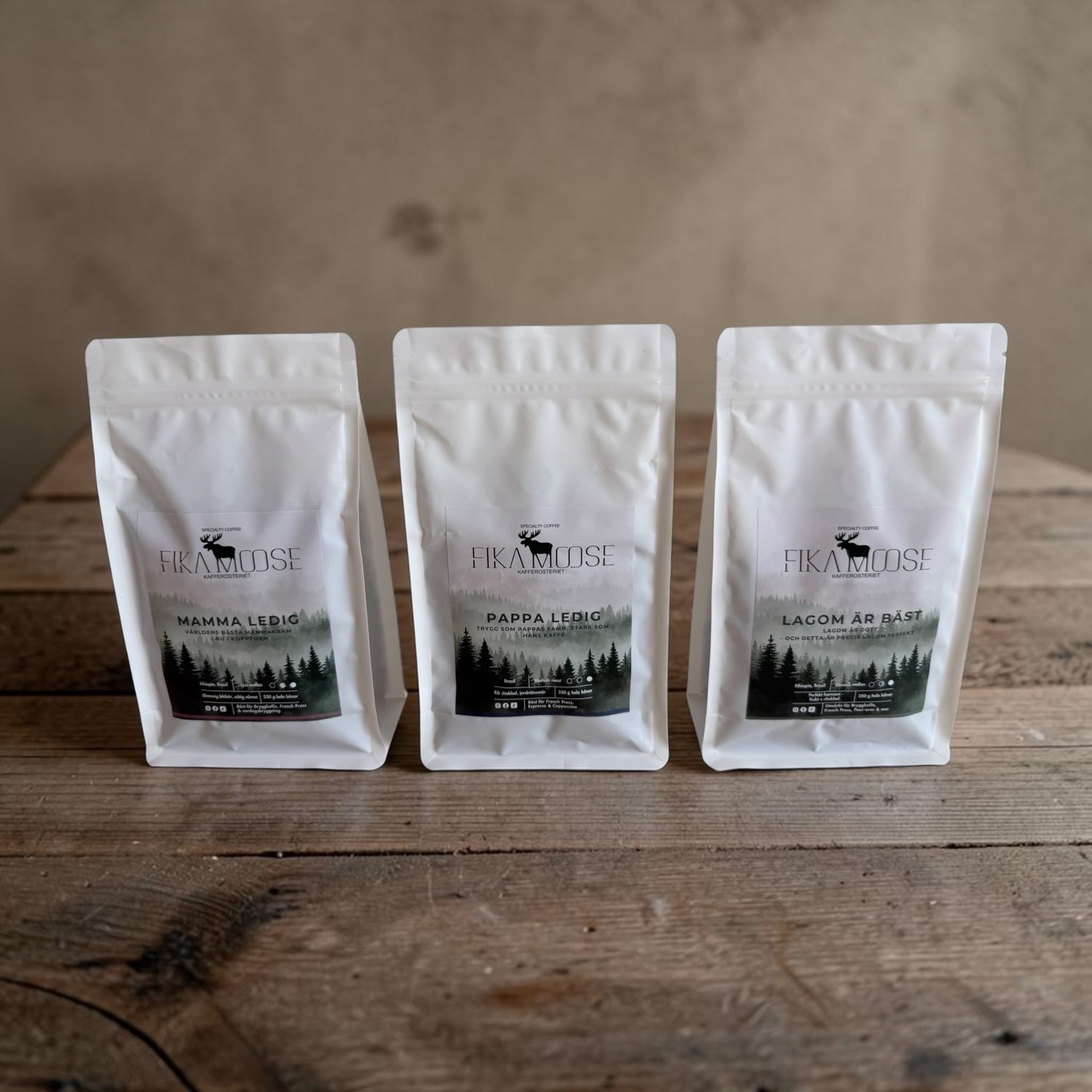 FAMILJETRIO – 3 × 250 g