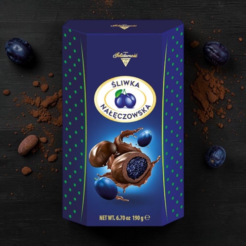 PLOMMON I CHOKLAD 190g