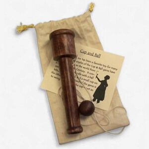 6" Cup and Ball in Cloth Bag