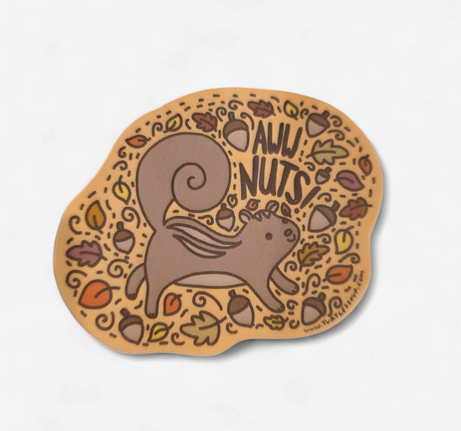 Aww, Nuts! Squirrel Vinyl Sticker