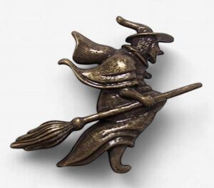 2" Witch Brooch