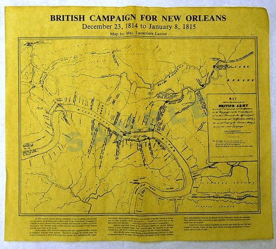 British Campaign for New Orleans Flat Document