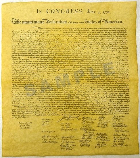 Declaration of Independence Tube