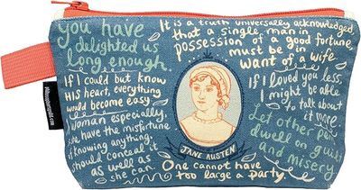 Jane Austen Zipper Bag