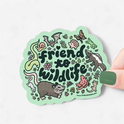 Friend to Wildlife Vinyl Sticker