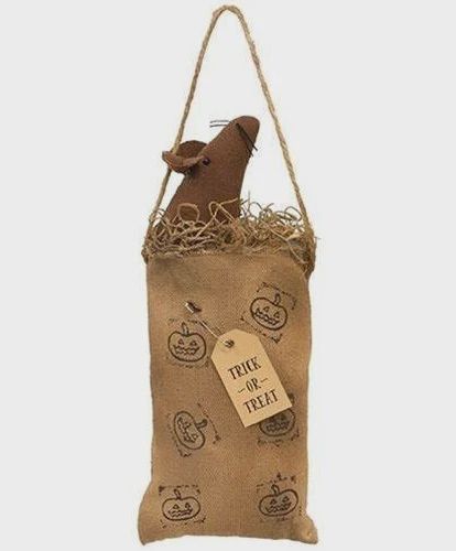 Mouse in Jack-O-Lantern Bag