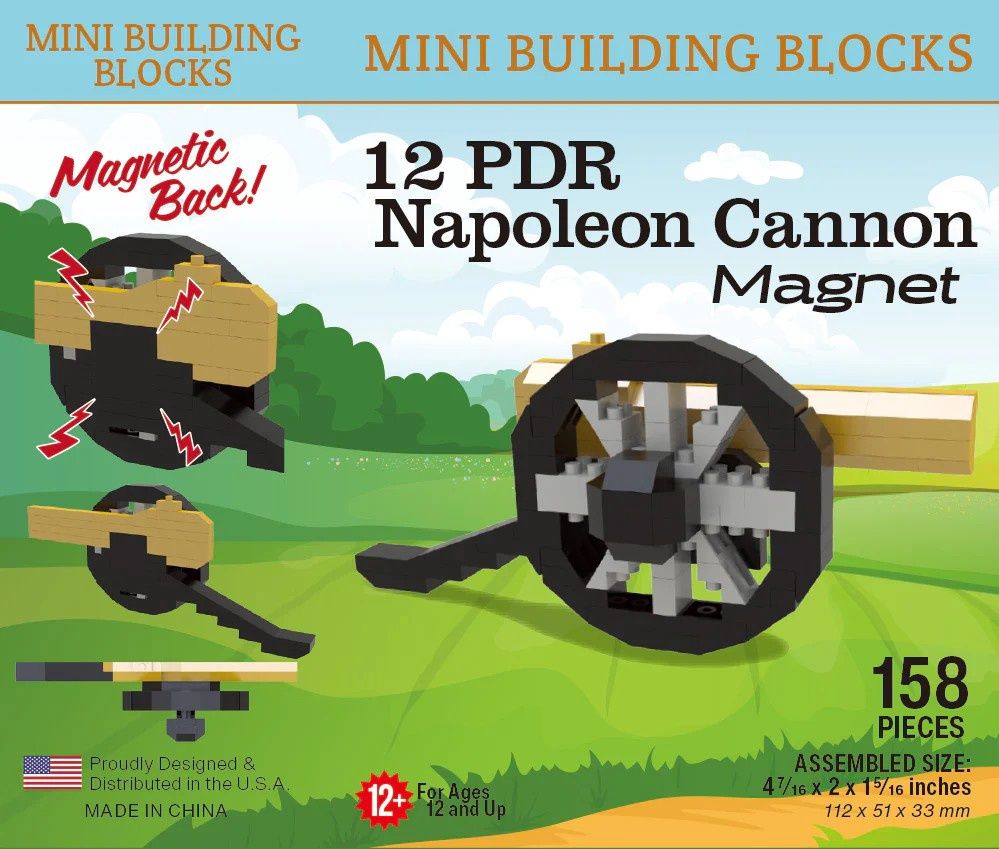 Mini Blocks Napoleonic Cannon Magnet