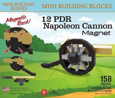 Mini Blocks Napoleonic Cannon Magnet