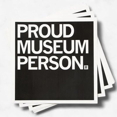 Proud Museum Person Vinyl Sticker