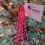 Red Tinsel set of 12