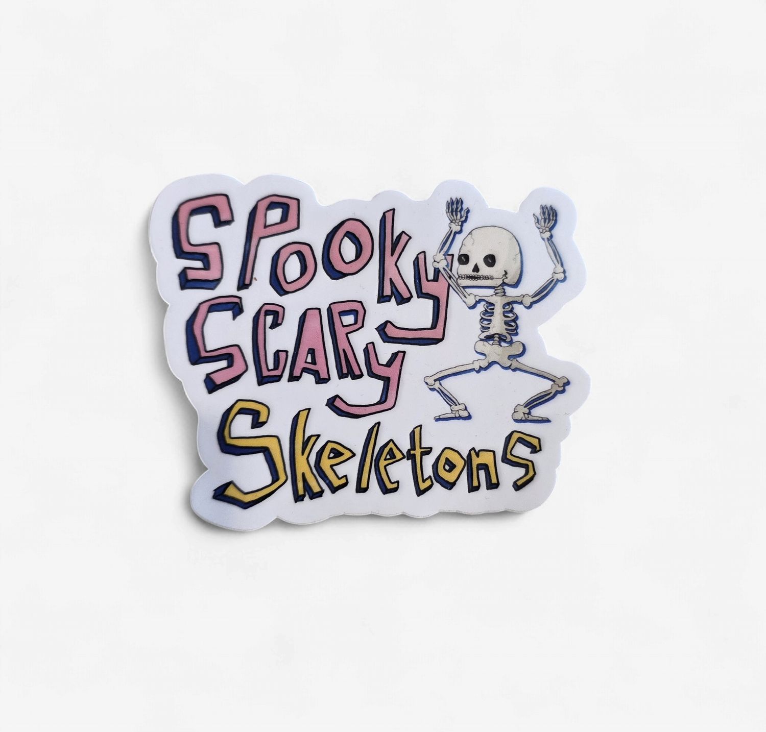 Spooky Scary Skeletons Vinyl Sticker