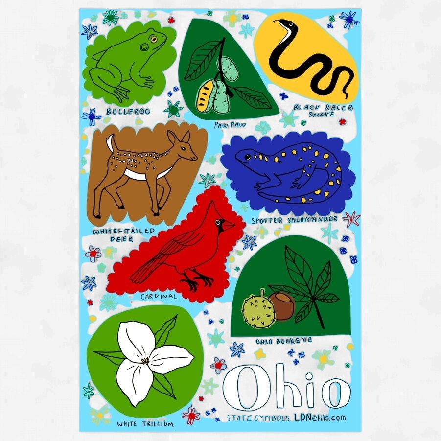 Symbol of Ohio Sticker Sheet