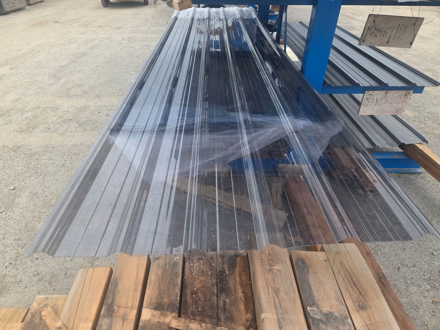 Plastique ondulé toit pvc