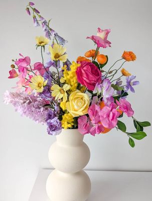 Faux Blooms &amp; Greenery