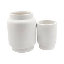 Mod Bauble Bud Vase - White Barrel