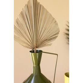 Painted Metal Vase - Lrg