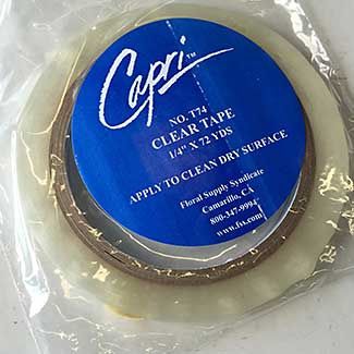 Clear Floral Tape 1/2" x 72 yds